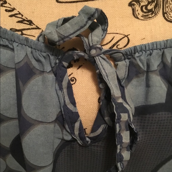 Italy 🌸SOLD🌸 Moda Women’s Blue Dress - Picture 5 of 7